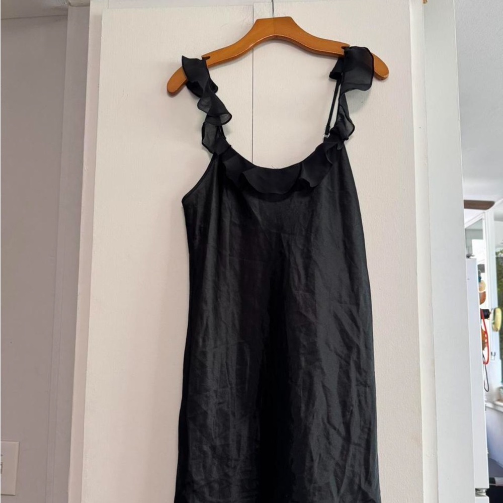 Morgan Taylor Black Ruffle Dress - Picture 2 of 6